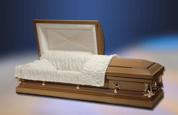 Luxury metal coffin Ariana ebony (steel, zinc)