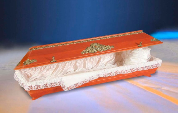 Ceremonial coffin S6 pine + gear