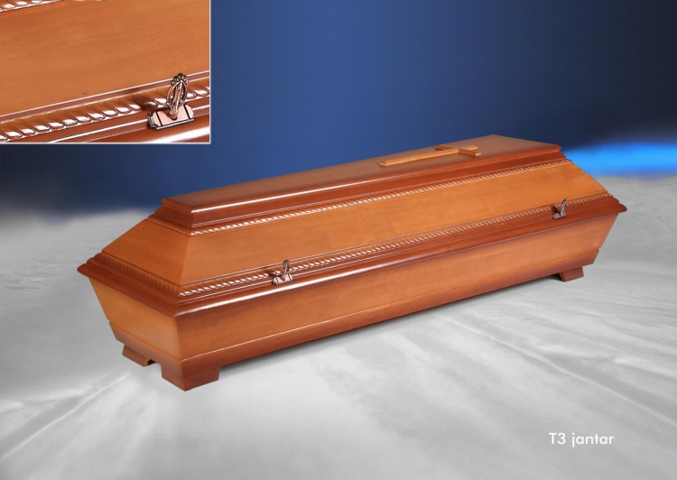 Funeral coffin T3 amber