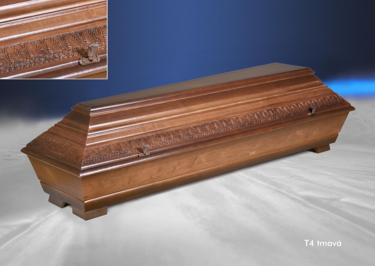 Funeral coffin T4 dark